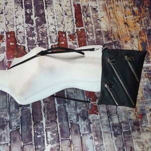 Clutch/Crossbody Faux Leather Zipper Bag